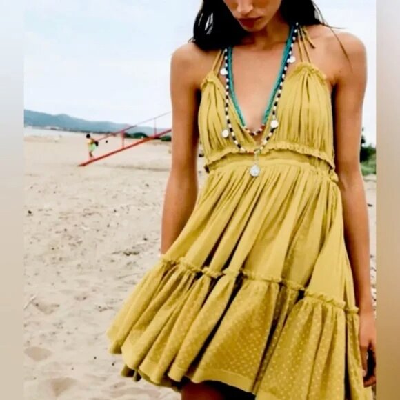 019  Free People 100 Degree Mini Dress Size M - Picture 1 of 3